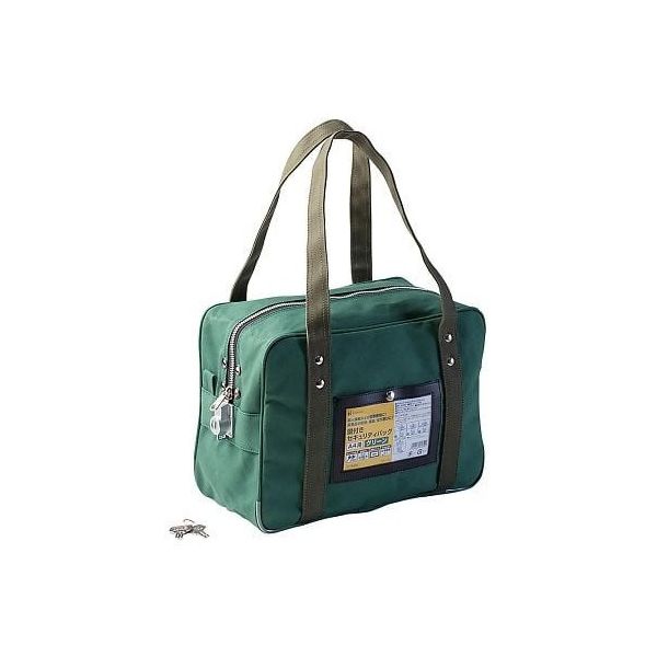 ヒサゴ セキュリティバック グリーン BGK02 1個 4-2363-02（直送品）