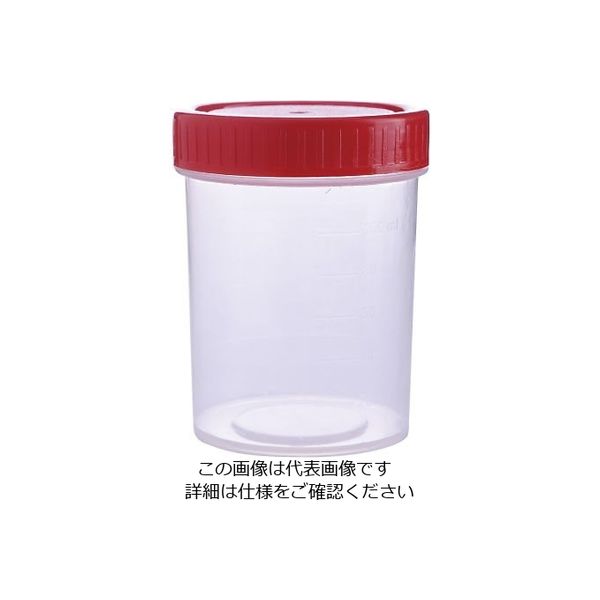 アズワン 滅菌サンプル容器(個包装タイプ) 赤 120mL 4-2051-06 1箱(200個)（直送品）