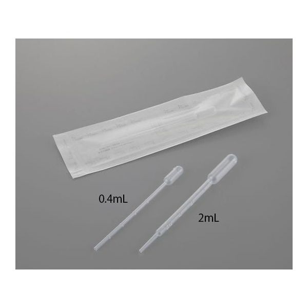 アズワン 滅菌ポリスポイト(個包装タイプ) 0.4mL 1箱(500本入) 4-2049-01 1箱(500本)（直送品）