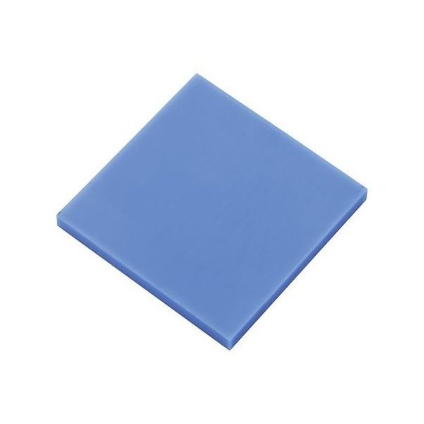 アズワン 樹脂板材(厚物) PA(MCナイロン(R))・青 495×495×15mm 4-2302-01 1個（直送品）