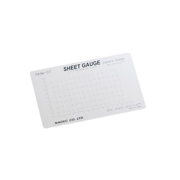 ナディック 顕微鏡用スケール(シートゲージ) スクエアゲージ NHW-07 1個 2-5607-07（直送品）