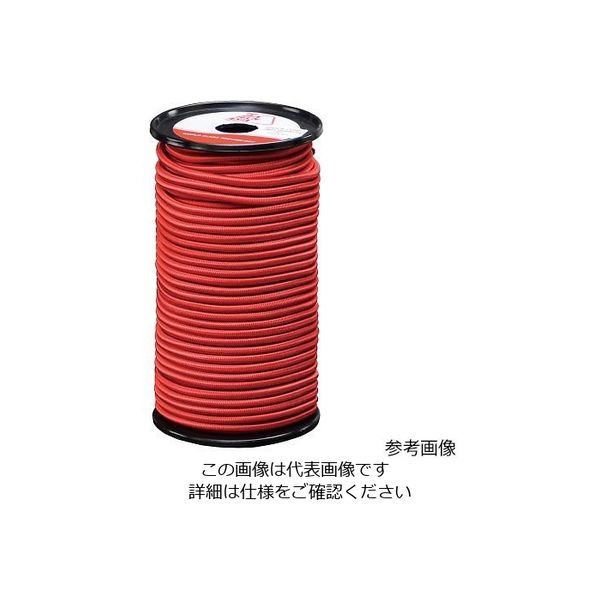 テックス・テクノロジー ショックコード 50m巻 赤 Φ6mm 110480 1巻 4-2489-04（直送品）