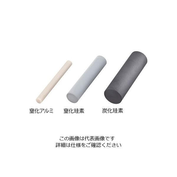 アズワン セラミック丸棒 窒化アルミ Φ10mm 4-1397-02 1個（直送品）