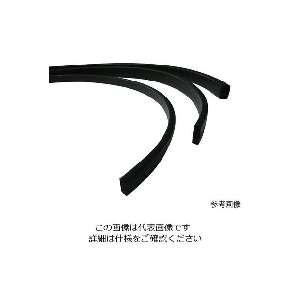 アズワン フッ素ゴムスポンジ紐 角 5×10mm 1m 4-2124-02（直送品）