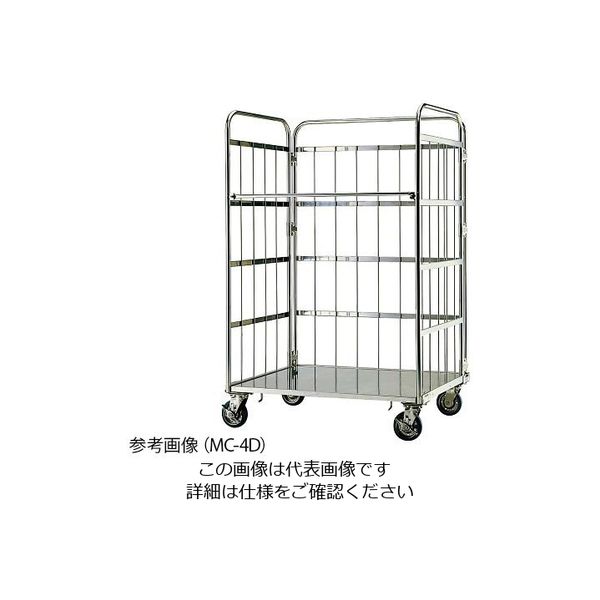 テックサス ステンレスロールボックスパレット マイティキャリー 850×660×1700mm MC-5D 1台 4-1928-05（直送品） -  アスクル