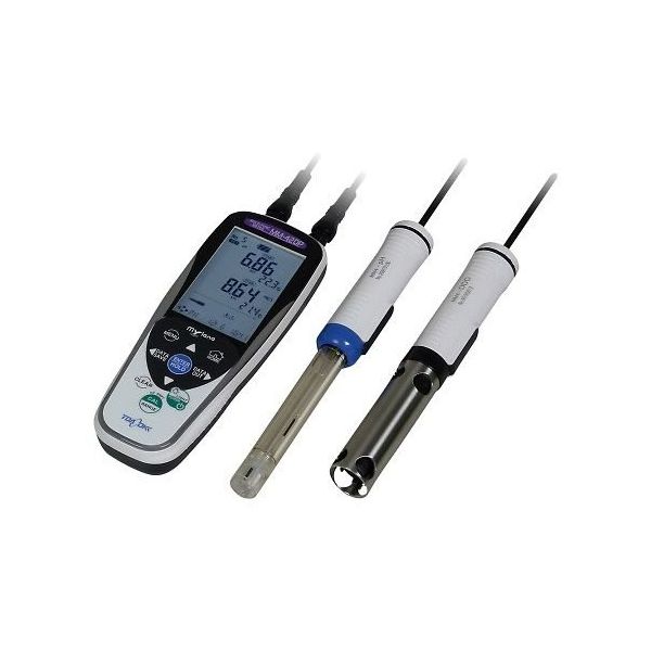 東亜ディーケーケー ポータブルマルチ水質計 2ch(DOプローブ付属) MM-42DP(pH/DO) 1セット 4-2700-06（直送品）