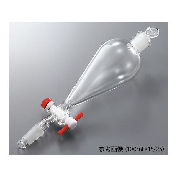 アズワン 分液ロート(下部摺合タイプ) 50mL 15/25 50-1525-1525 1個 4-436-11（直送品）