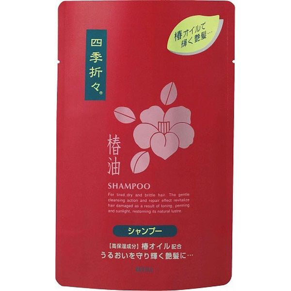 熊野油脂 四季折々 椿油シャンプー 詰替用 4513574006423 1セット（450ML×24）（直送品） アスクル