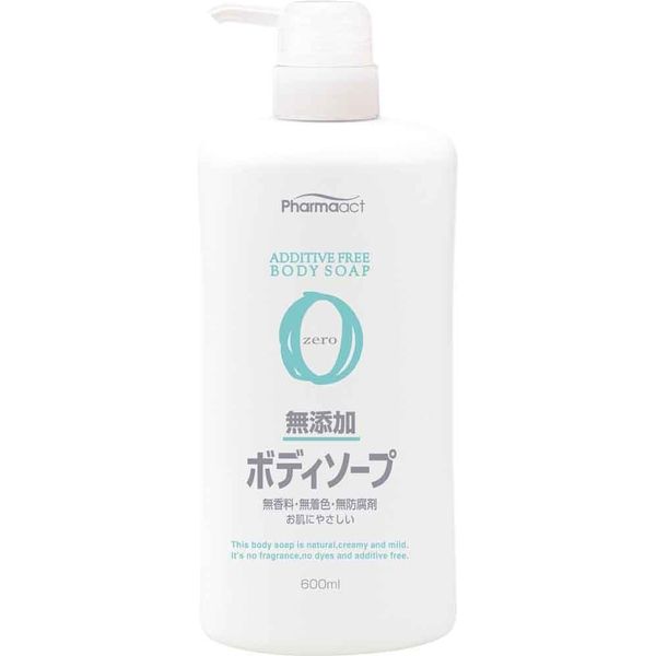 熊野油脂 ファーマアクト 無添加ボディソープ 4513574007260 1セット（600ML×8）（直送品）