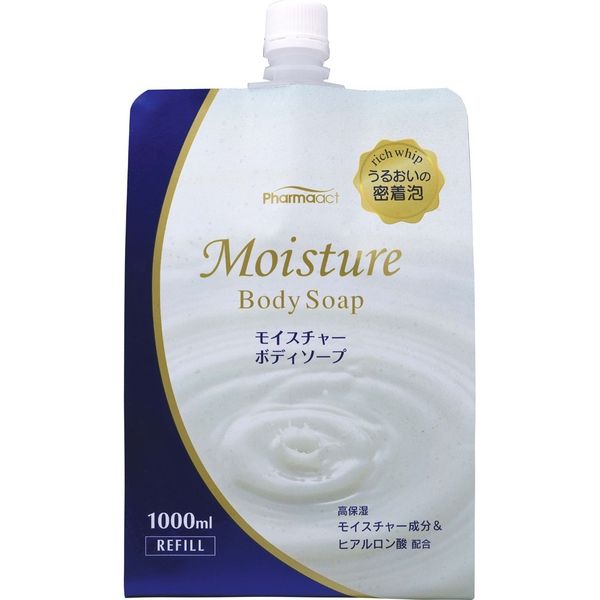 熊野油脂 ファーマアクト モイスチャーボディソープ 詰替用 4513574015067 1セット（1000ML×10）（直送品）