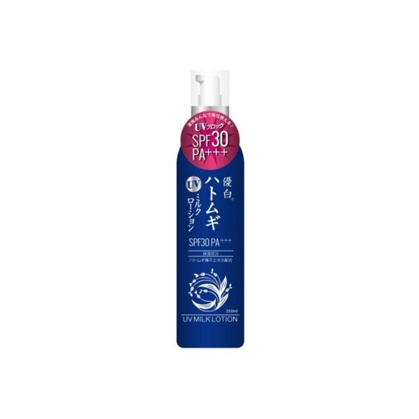 コスメステーション 優白ハトムギUVミルクローション 4582400832253 1セット（250ML×4）（直送品）