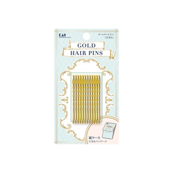 貝印 HA3075ゴールドヘアピン 4901601300871 1セット(12本×12