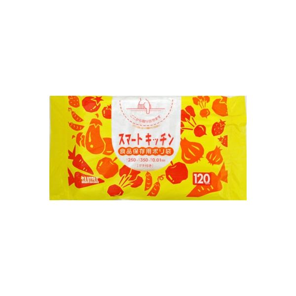 日本サニパック K18スマートキッチン保存袋 4902393458115 1セット（120枚×20）（直送品）