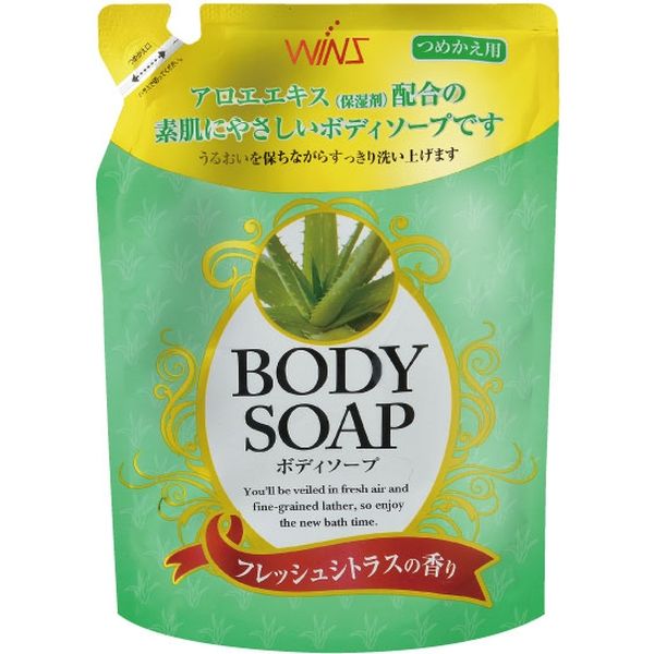 ウインズ ボディソープ アロエ 詰替 4904112825703 1セット（400ML×20） 日本合成洗剤（直送品）