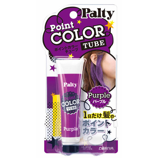 ダリヤ パルティ ポイントカラーチューブ パープル 4904651181896 1セット（15G×3）（直送品）
