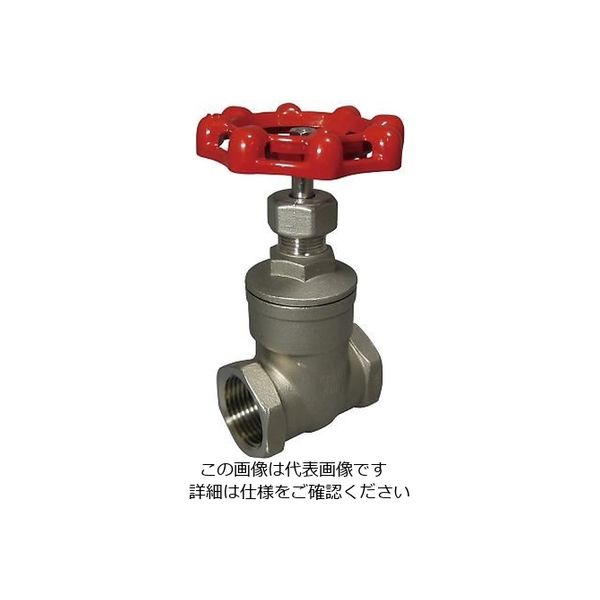 コンサス ゲートバルブ ステンレス 25A SUS304-25A 1個 4-2585-03（直送品）