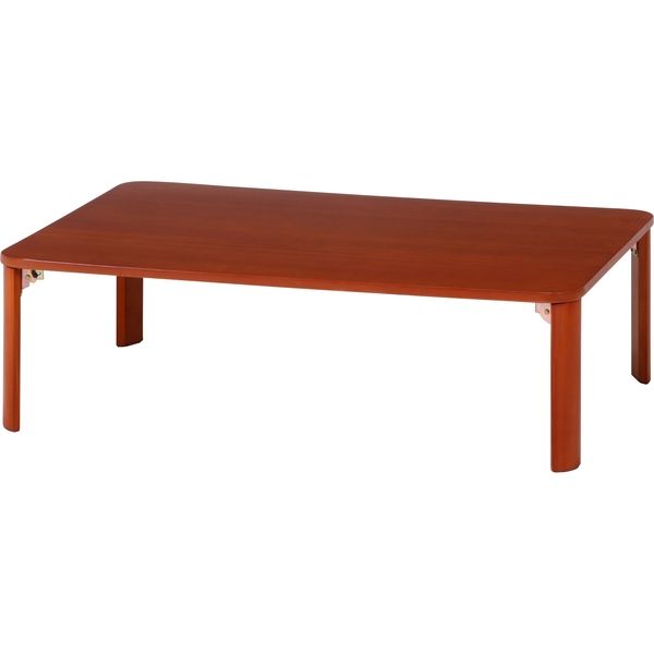 不二貿易 折脚ローテーブル（ブラウン） ＫＳＭー１０５７５ 幅1050×奥行750×高さ320mm ブラウン 12843 1台（直送品）