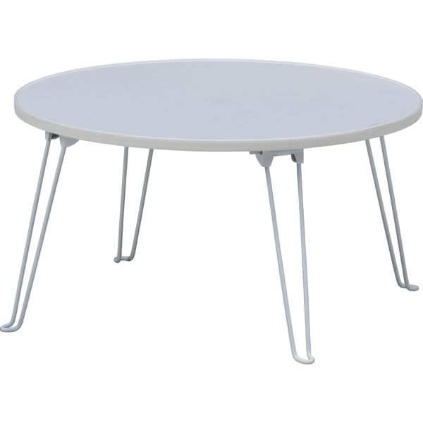 不二貿易 カラーテーブル 丸 CCB600F 幅600×奥行600×高さ320mm ホワイト 14431 1台（直送品）