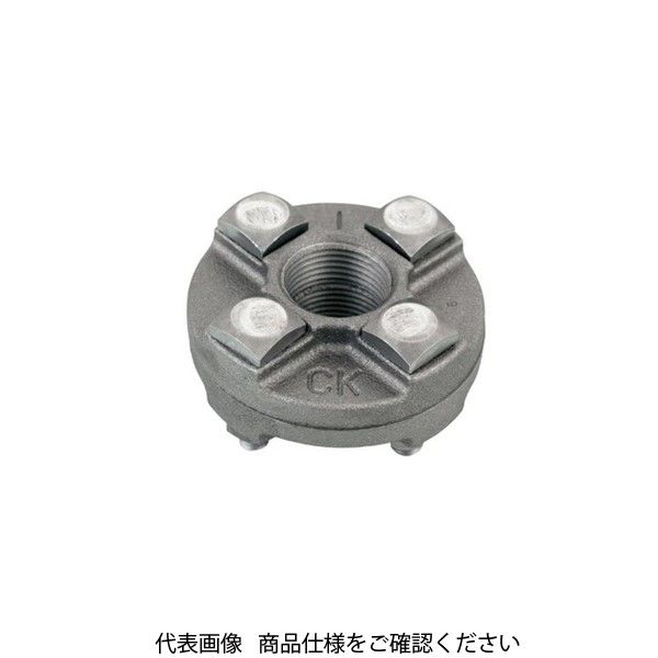 シーケー金属 CK 黒継手 組フランジ (F) 40 CKクロF40 1セット(10個)（直送品）