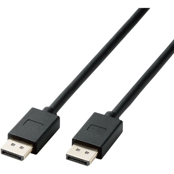 DisplayPortケーブル 1m 8K Ver1.4認証 マルチストリーム機能 ブラック CAC-DP1410BK2 エレコム 1個（直送品）