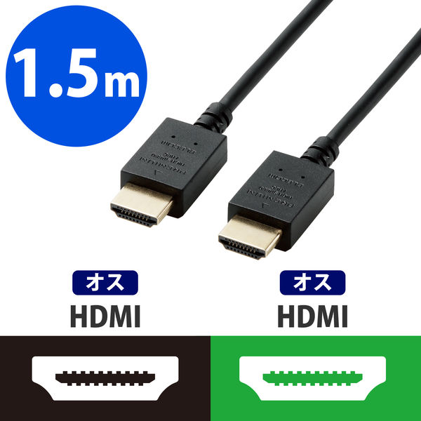 エレコム mini HDMI ケーブル 1.5m 4K × 2K対応 ブラック DH