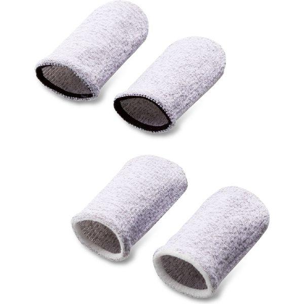 休日限定 2in1タッチペン&指サックセット ＜シルバー＞ 心地よく ゲーミング ジョイスティック