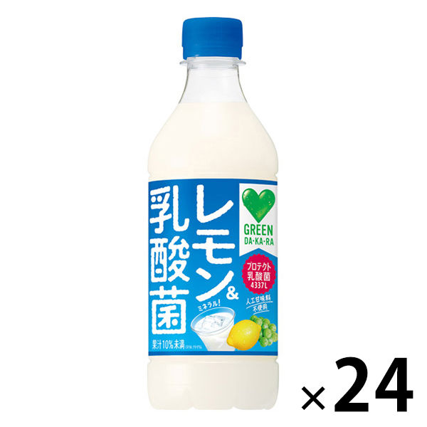 サントリー GREEN DA・KA・RA（グリーンダカラ）レモン＆乳酸菌 430ml 1箱（24本入）