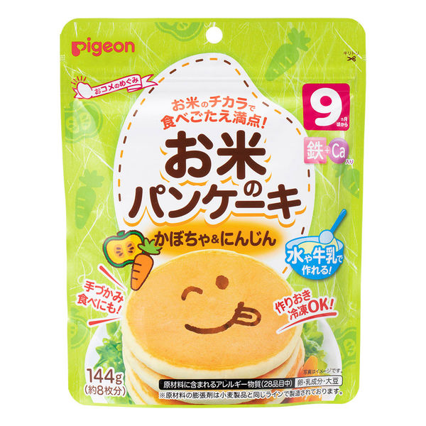 【9ヵ月頃から】ピジョン お米のパンケーキ かぼちゃ＆にんじん 1個