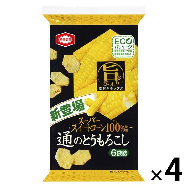 亀田製菓 通のとうもろこし 70g 4袋 - アスクル