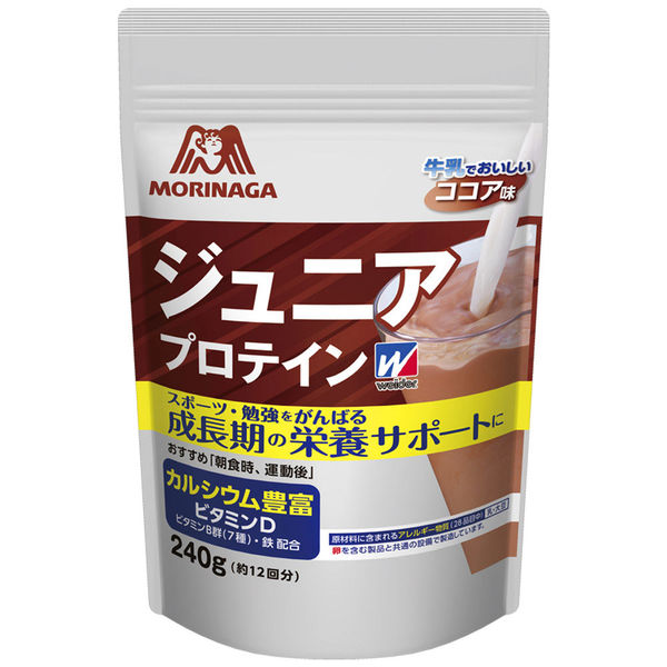 weider（ウイダー） ジュニアプロテイン ココア味 1袋（240g） 森永 ...