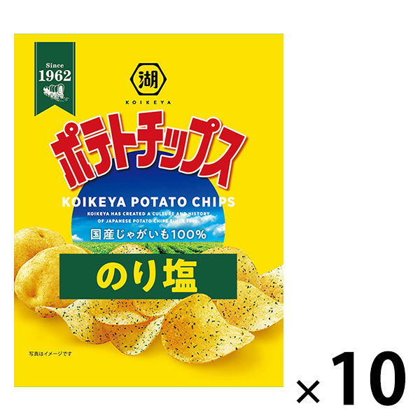 湖池屋 小袋ポテトチップス のり塩 1セット（10袋入）