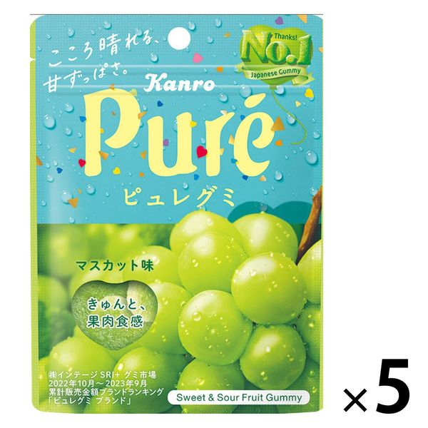 プュレグミ レモンマスカットグレープ アンパンマングミ 果汁グミ - 菓子