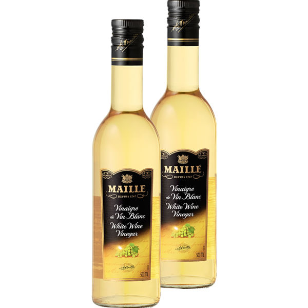 MAILLE 白ワインビネガー 500ml 2個