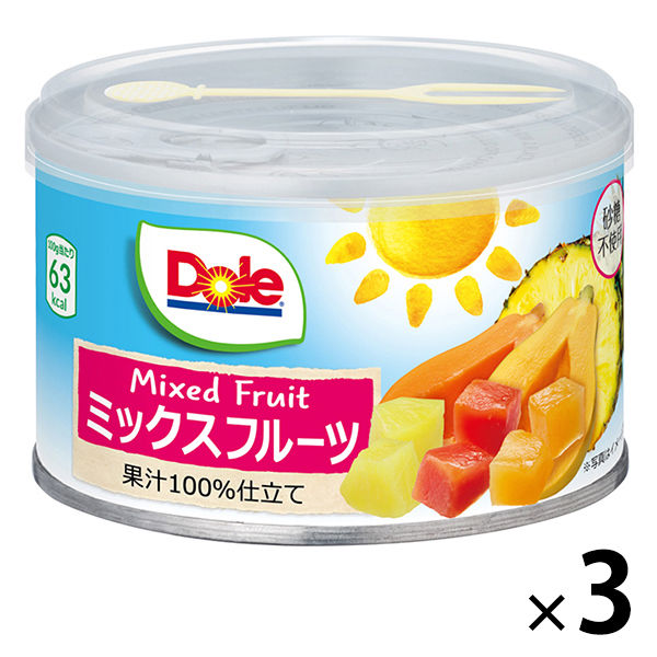 ドール　パイナップル　10枚スライス　1セット（3個）　フルーツ缶詰