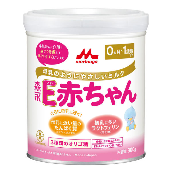 【0ヵ月から】森永 乳児用ミルク E赤ちゃん（小缶） 300g 1缶　森永乳業 粉ミルク
