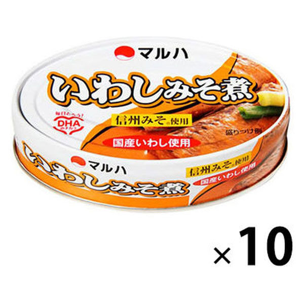 マルハニチロ マルハ いわしみそ煮 100g 10個 - アスクル