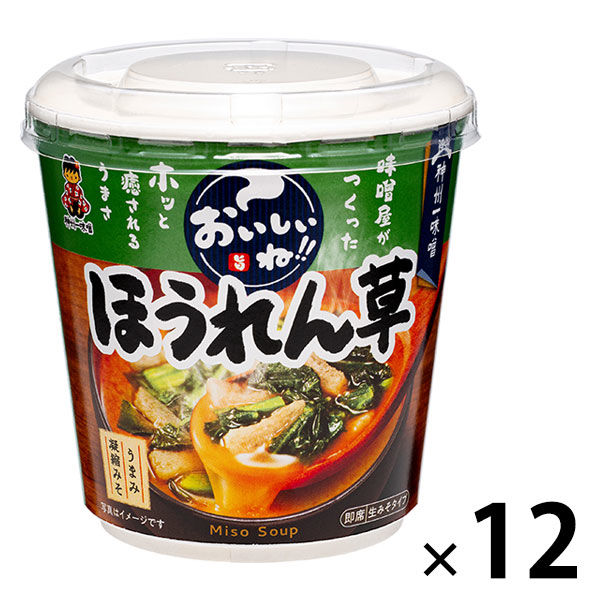 神州一味噌 おいしいね！！ ほうれん草 12個