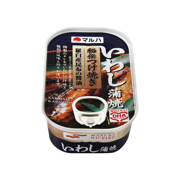 マルハ 秘伝 特選いわし蒲焼 100g 1缶 - アスクル マルハ 秘伝 特選いわし蒲焼 100g 1缶 - アスクル