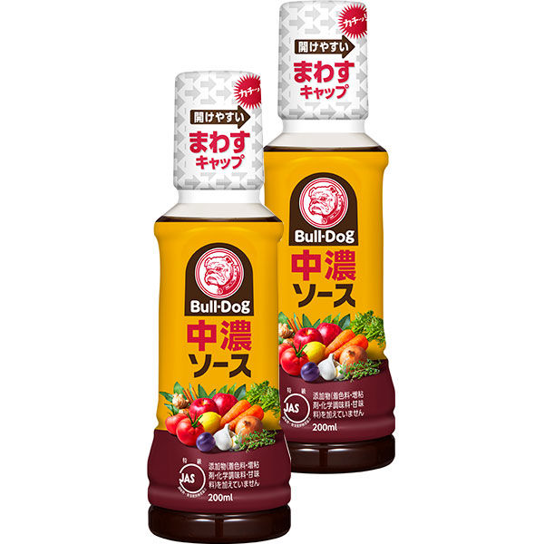 ブルドック 中濃ソース200ml 2本