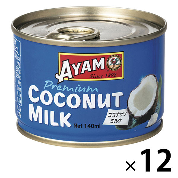 日仏貿易 ココナッツミルク プレミアム 140ml 12個