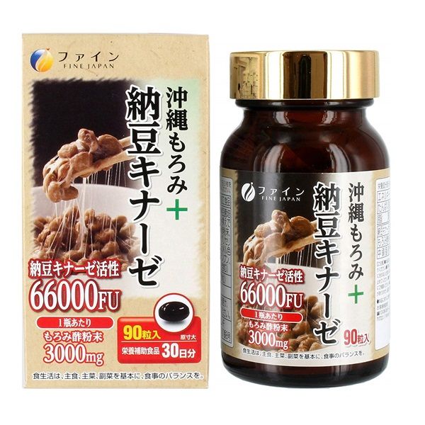 ファイン　沖縄もろみ+納豆キナーゼ 90粒　1個　サプリメント