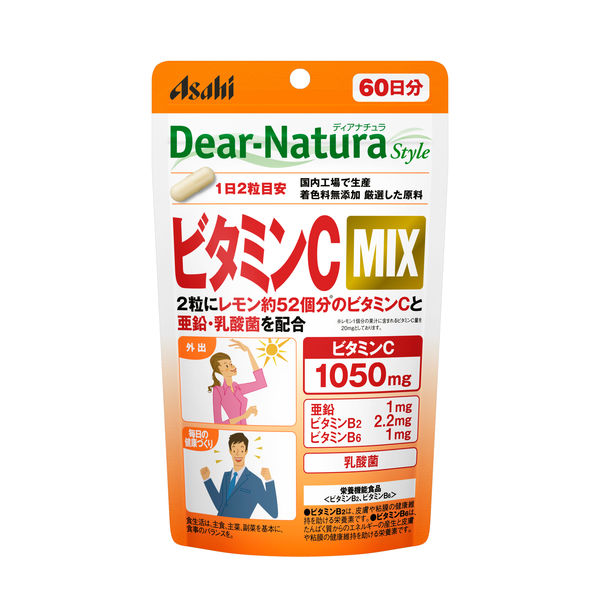 ディアナチュラ（Dear-Natura）スタイル ビタミンC MIX 60日分（120粒） アサヒグループ食品 サプリメント