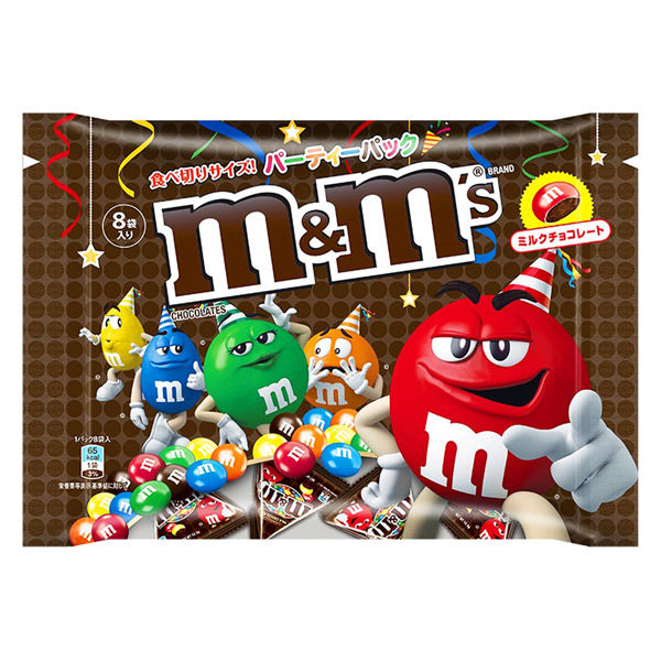 M&M'sパーティパックミルク 1袋 マースジャパン チョコレート 個包装 輸入菓子
