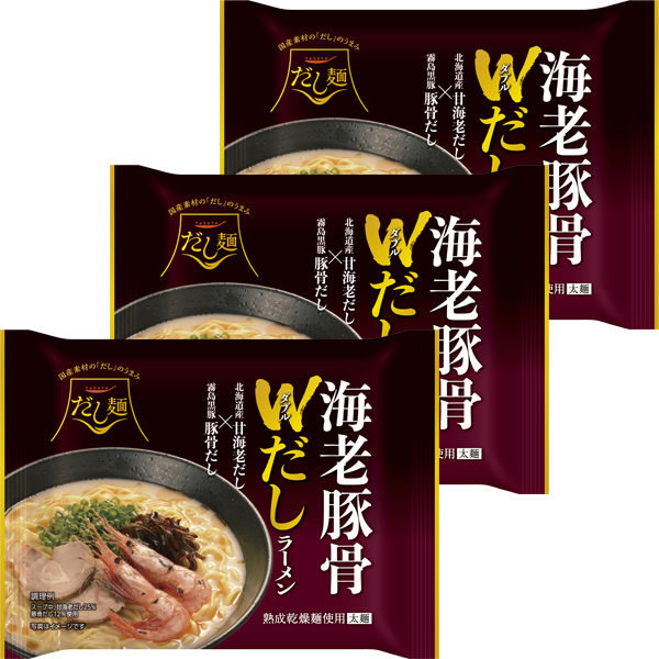 袋麺 tabete だし麺 霧島黒豚だし豚骨らーめん 3袋 国分グループ本社