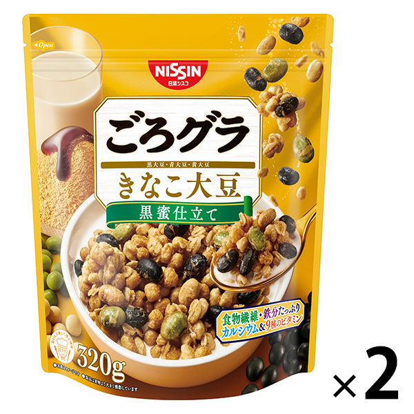 日清シスコ ごろグラ きなこ大豆 320g  1セット（2袋）　シリアル