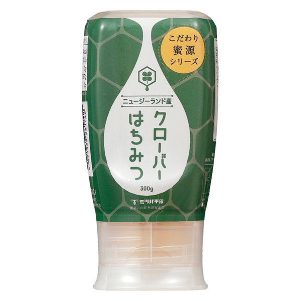 秋田屋本店 ミツバチ印 こだわり蜜源 ニュージーランド産 クローバーはちみつ 300g 1本