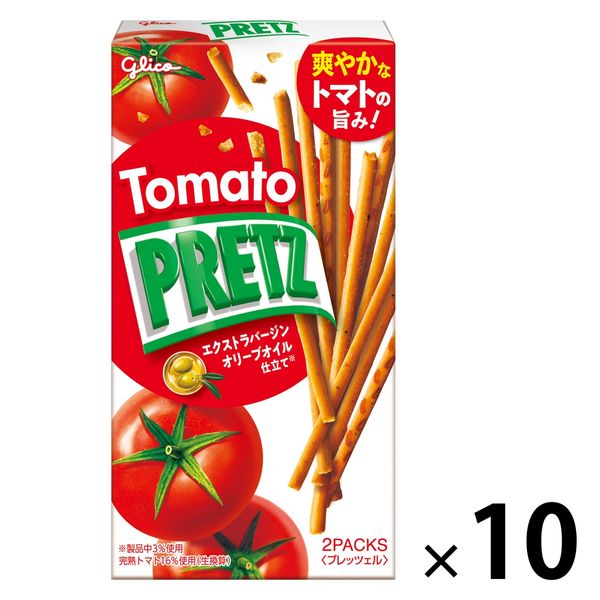 江崎グリコ トマトプリッツ 1セット（10個） - アスクル