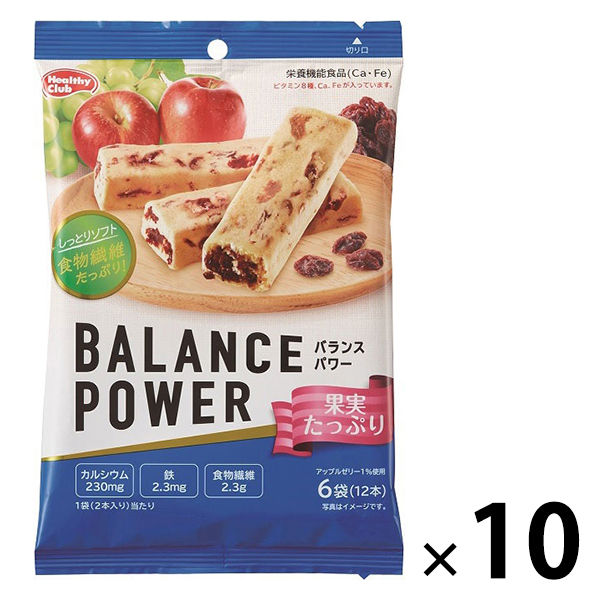バランスパワー（BALANCE POWER） 果実たっぷり 1セット（10袋） ハマダコンフェクト 栄養補助食品 - アスクル