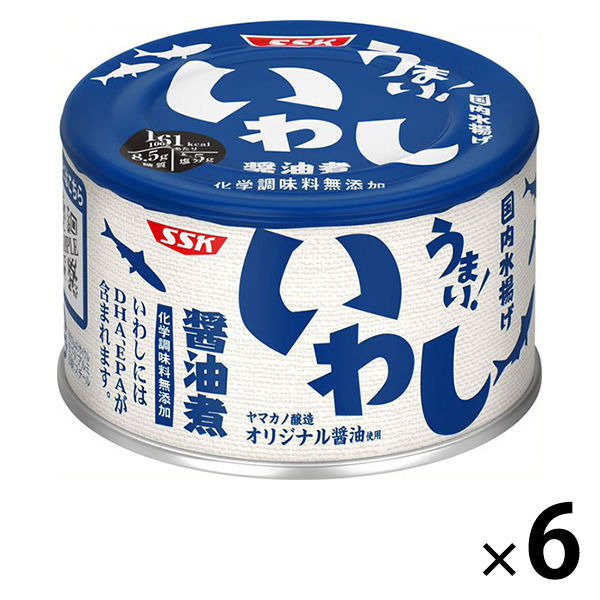 清水食品 うまい！鰯醤油煮 150g　6缶