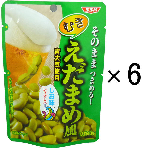 清水食品 そのままつまめる！むきえだまめ風 40g 1セット（6袋）